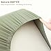 Konssy 3 Pack Stretchy Bassinet Sheets for Baby Girl Boy, Soft Breathable Baby Bassinet Mattress Sheets Fit for Hourglass Oval Cradle, Moses Basket Rectangle Mattress (Green Leaves)