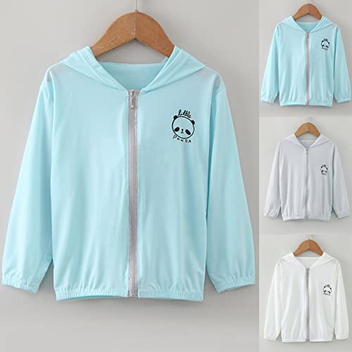 Toddler Summer Boys Girls Long Sleeve Sun Proof Clothing Panda Outdoor Breathable Light Coat Lightweight Hooded Jacket3
