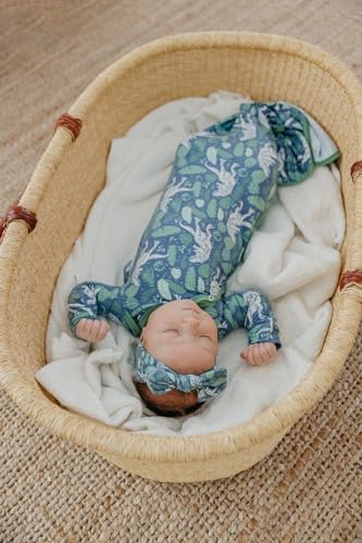 Copper Pearl Baby Stretchy Soft Knit Headband Bow Jurassic Park4