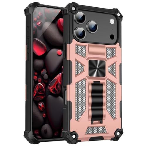 Coque iPhone 17 Pro rose magnétique pour navigation GPS en voiture en sécurité