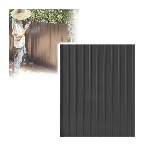 GOCHUSX Valla Decorativa para Jardín, Valla Ornamental Metálica, Autoportante Y Modular, Panel De Borde Decorativo para Parterres para Decoración De Patios, Jardines(Grey,100.7x150cm-5PCS)