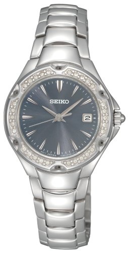 [ZCR[]Seiko rv Crystal Sporty Dress Light Blue Dial Watch SXDC51 fB[X [sAi]
