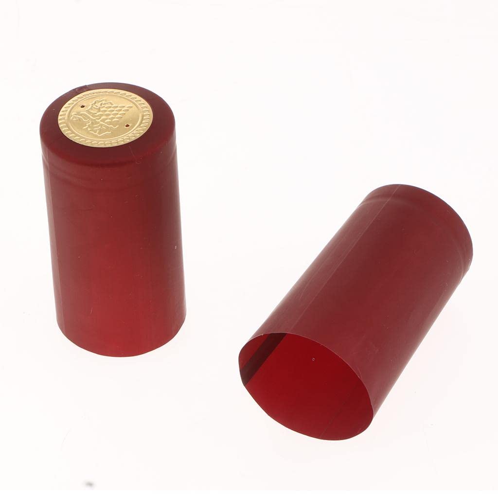 CLUB BOLLYWOOD® 100 PVC Wine Bottle Heat Shrink Capsules 34mm -Burdy(Gold Top)| Beer & Wine Making| Beer & Wine Making| Beer & Wine Making|100pcs Wine Bottle Shrink Caps-image-20