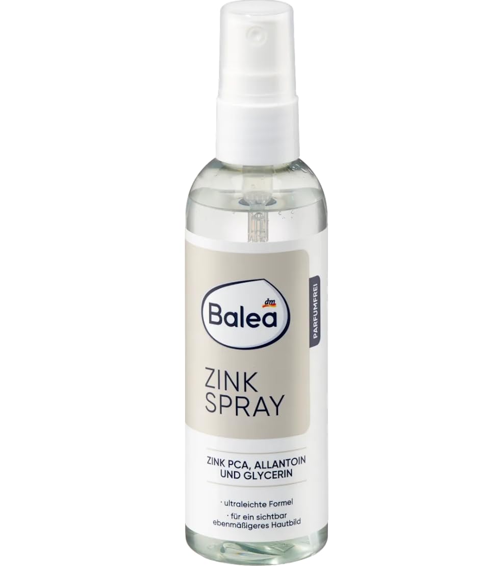 3-teiliges Zinkcreme-Set 50 ml + Zinkspray 100 ml + Gesichtsreiniger