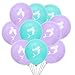 Produktbild Schöne 10PCS / Set Meerjungfrau Muster Latex Luftballons DIY Romantische Halooween Party Nachtclub Party Events Dekoration; lila Candyboom