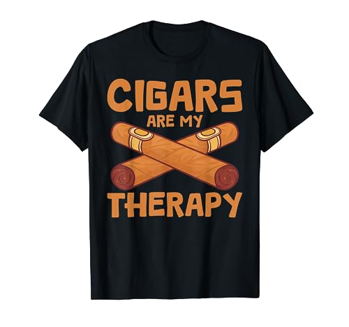 Cigar Smoker - Cigars Are My Therapy Camiseta