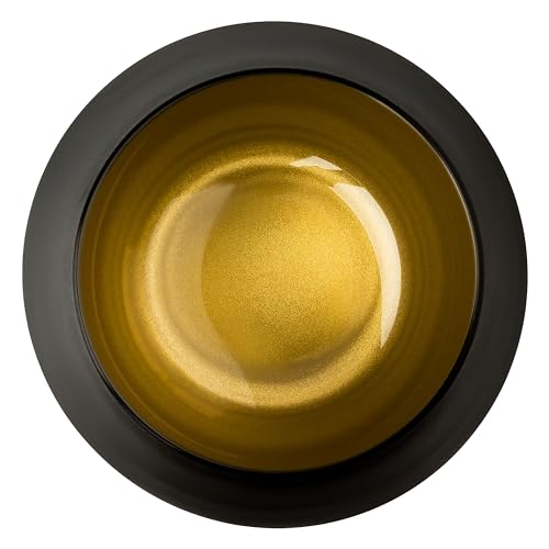 Love Faith Meine Enkelkinder Windlicht Schwarz/Gold - Personalisiertes Windlicht für Teelichter mit Namen-Gravur - Geschenk für Oma & Opa