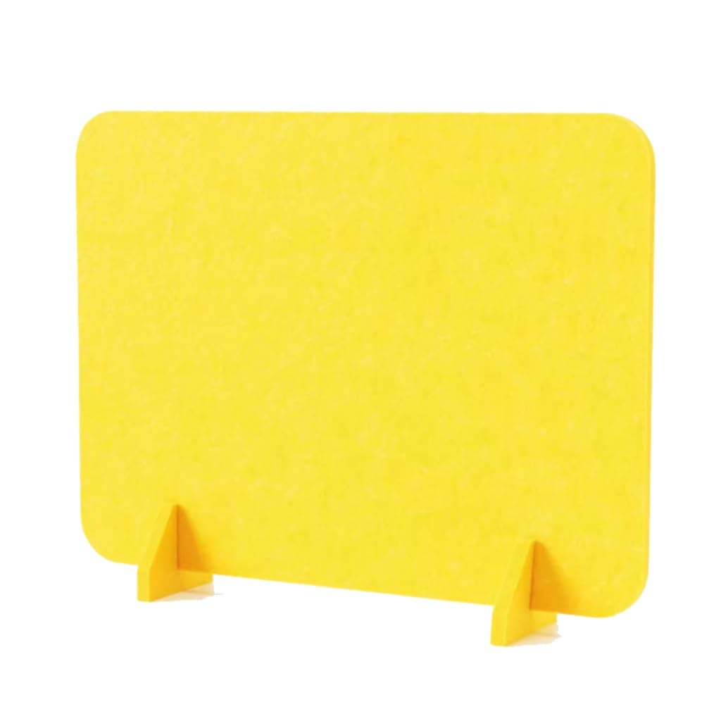LWJSOCP Acoustic Desk Partition for Office and Classroom Soundproof Freestanding Privacy Divider for Noise Reduction Yellow Desk Panel 50x60cm