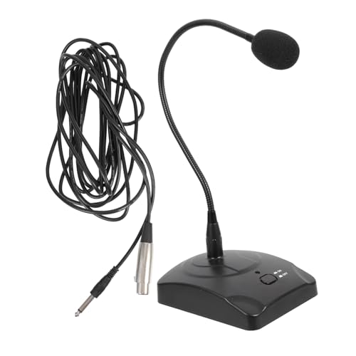 Microphone filaire col de cygne flexible Kisangel à base stable