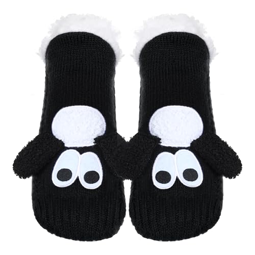 Image of ZYZX Cute Animal Slipper Socks for Women with Grips,Fuzzy Socks Indoor