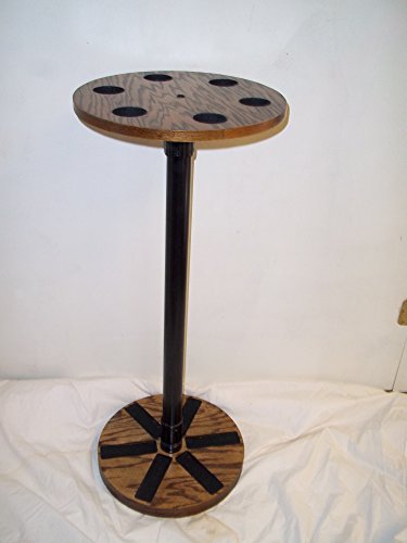 oakwoodgunracks.com Revolving 6 Gun Rack in Walnut Finish