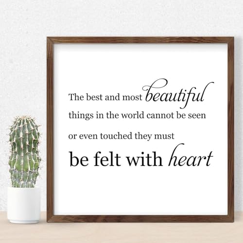 Panneau mural bois « The Best And Most Beautiful Things » decoration