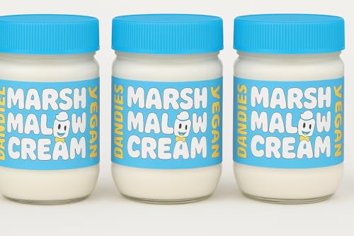 DANDIES Vegan Marshmallow Fluff Spread, Plant-Based, Gelatin-Free, Dairy-Free, Non-GMO, Marshmallow