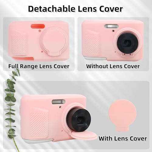 Funda de silicona para Kodak PIXPRO FZ45 rosa miniatura 4