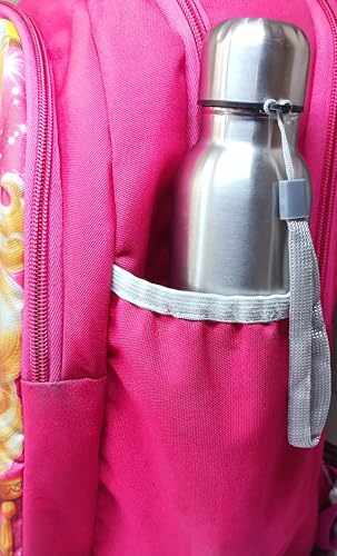 Image of Manha's Stainless Steel Slim Water Bottle 500ml | Leakproof Lightweight Single Wall Steel Bottle for School, Office, Gym, Travel & Outdoor Use - Silver Color