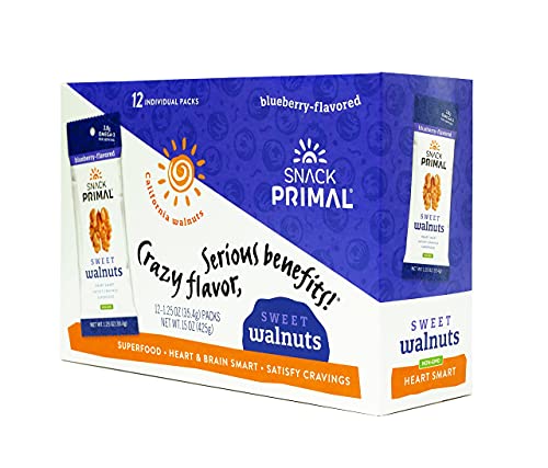 Snack Primal - Sweet Blueberry Flavored Walnut Snack Packs #TOP1