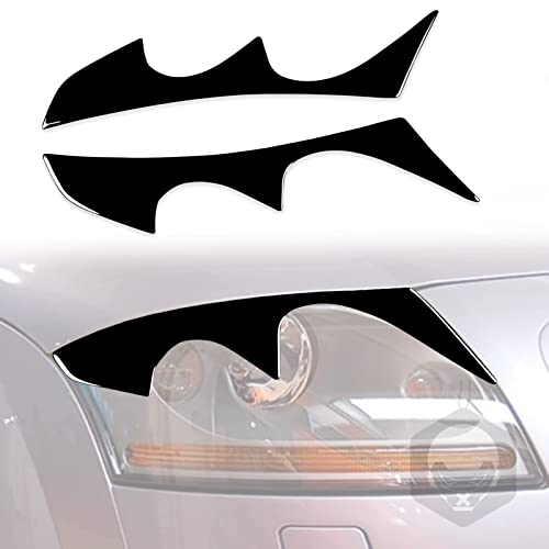 Car Headlight Eyebrows for Audi TT Mk1 1998-2006 Car Headlight Eyebrow Cover Decorative Headlight Sticker Strips