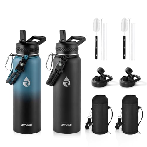 Image of RAYMYLO Insulated Water Bottle 40 oz, Triple Wall Vacuum Stainless Steel