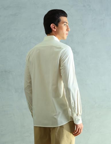Image of Arrow Slim Fit Mens Formal Shirt - 100% Cotton, Breathable & Comfortable, Full Sleeves Shirts for Men