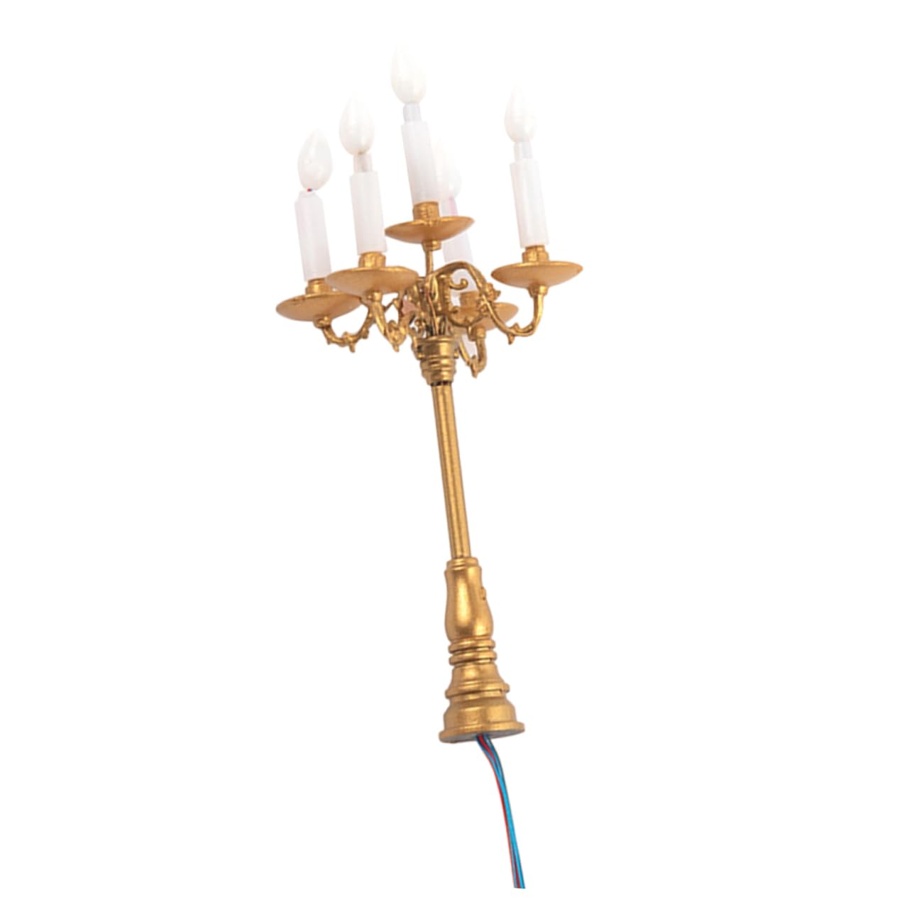 ifundom 4 Portavelas En Miniatura Mini Candelabro Mini Lámpara Modelo De Mesa De Arena Escena