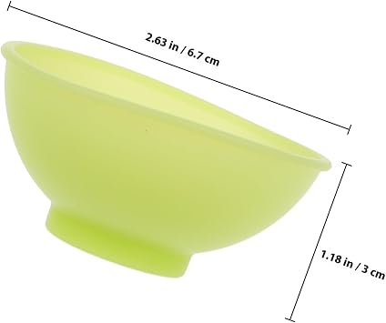 4pcs Silicone Bowl Small Mixing Bowls Reusable DIY Facial Mask Prep Condiment Kitchen Food Prep