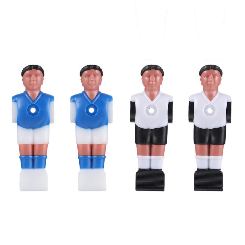 Amosfun 4 Pack Foosball Replacement Players 4.33 Inch Resin Table Football Figures Repair Kit for Soccer Table Game Parts Game Room and Home Use