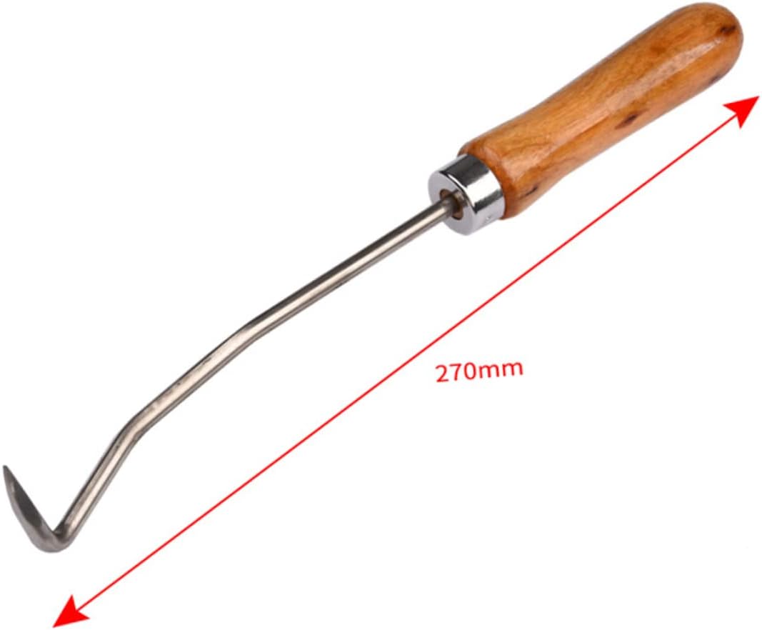 VICASKY Beehive Cleaning Hook for Beekeeping Safe Beehive Beeswax Cleaner | Wood Handle, Metal and Wood Construction, Convenient to Use, for Bees and Beehive Cleaning