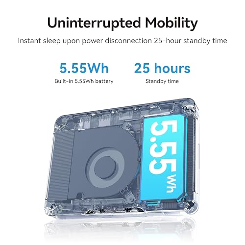 Image of Khadas Mind 2 Mini PC - Intel Core Ultra 5 125H (14 Cores, 18 Threads, up to 4.5GHz) - 16GB LPDDR5+512GB SSD Portable Desktop PC with HD Graphics and AI Creation | BT 5.3 | 4K /8K UHD | Windows 11 Home