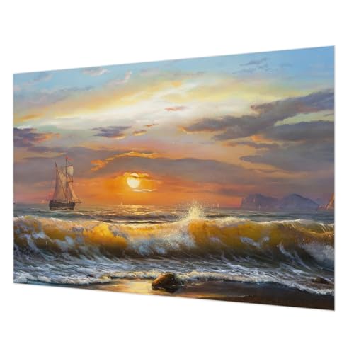 Décoration intérieure salon avec le décor mural intissé panorama marin 208x146 cm