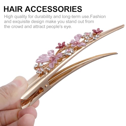 Pinces à cheveux bouclés en alliage et strass pour femmes exigeantes - 6