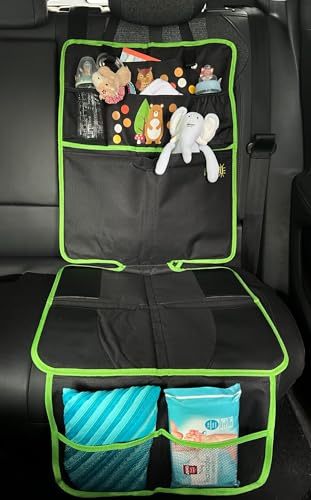 HECKBO Funda para Silla de Coche Infantil Organizador de Coche - ISOFIX Almohadilla Adecuada, Protector de Asiento para Proteger Sus Asientos de Coche Adecuado