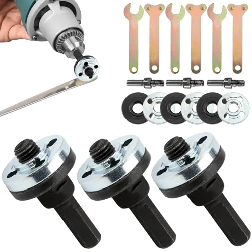 Connecteurs pour meuleuse d'angle filetés et tige de conversion pour perceuse robuste