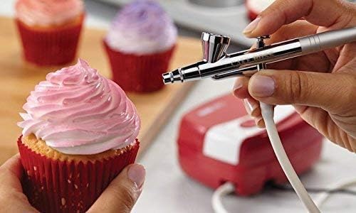 Swarn Products Multipurpose Air Brush Paint Spray Gun Kit with Makeup/Nail/Tattoo Art/Cake/Painting and Other Work - Both Gun & Compressor Kit 2