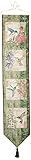 Manual Woodworkers & Weavers Tapestry Bell Pull, Wings and Blossoms by Susan Winget