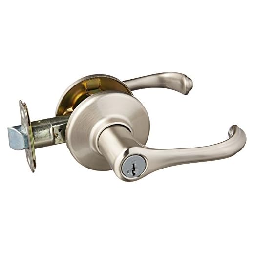 Dorian Satin Nickel Entry Lever Featuring SmartKey