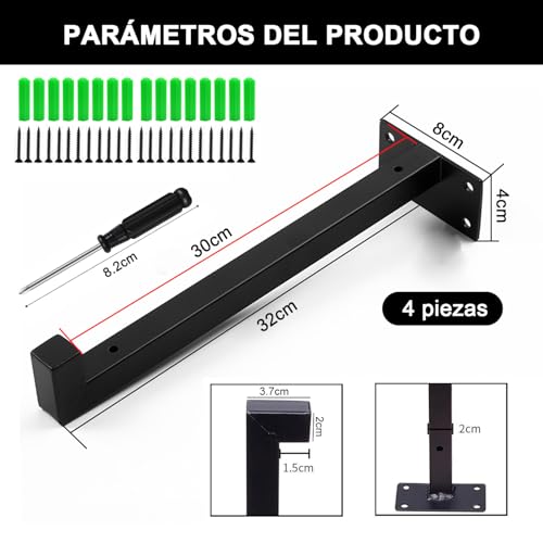 Ménsulas de metal para repisas 24 Imagen adicional