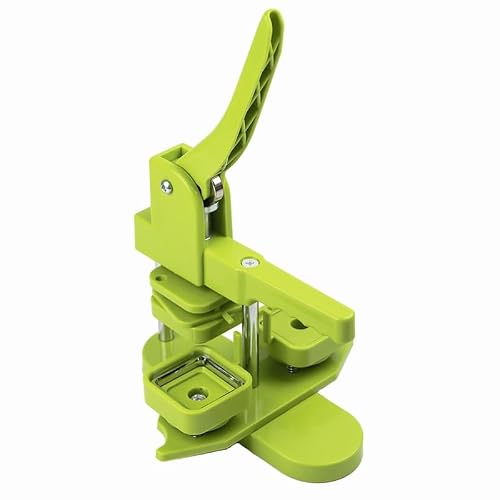 Square Badge Button Maker 50x50mm Machine Rotary Button Press for Refrigerator Magnet Making Button(Groen)