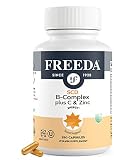 FREEDA SCD B Complex with Vitamin C & Zinc - Vitamin B Complex Vitamin Supplement with Vitamin B1, V