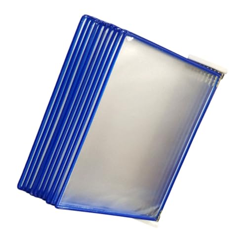 Frcolor 壁掛けファイルラック 透明ポケット付き 書類収納ホルダー 省スペース設計 オフィス 学校 会議室対応 整理整頓に便利