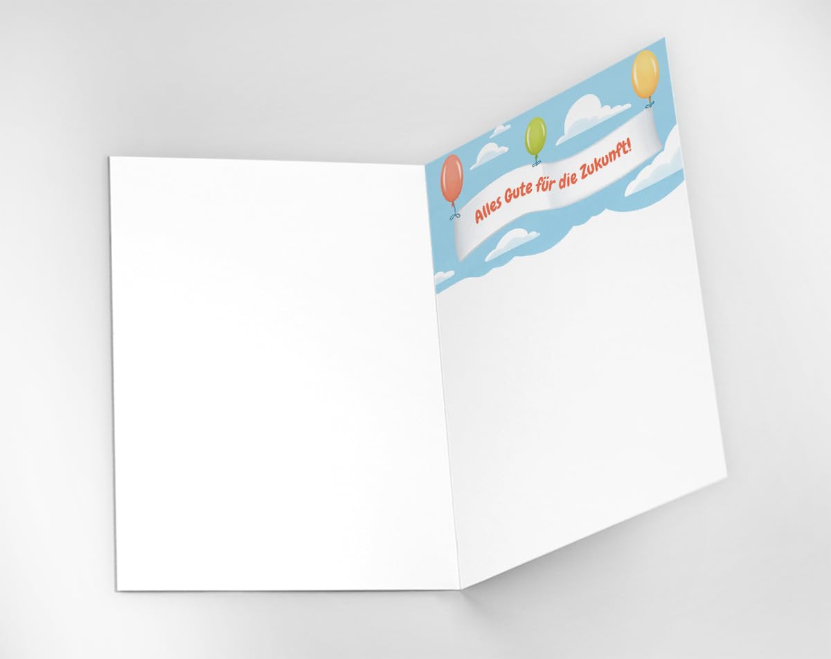 KE Tarjeta De Despedida XXL – Tarjeta Plegable Para Colegas De Trabajo, Adiós, Tarjeta De Despedida Con Sobre, Formato DIN A4, Diseño: Pingüino