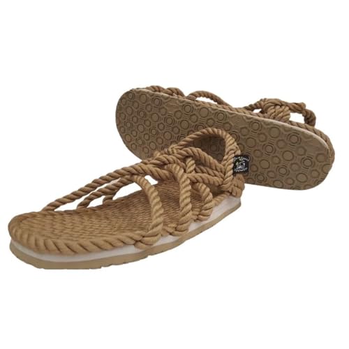 Global Nomad Rope Sandals, Handmade Shoes, Non-Slip Sole, Sustainable & Vegan, Lightweight & Adjustable, Men Women Unisex
