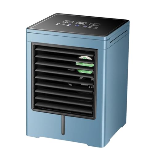 Giwnhvx Aire Acondicionado Portátil, Aire Acondicionado Personal USB con Velocidad, Enfriador de Aire Evaporativo con Pantalla Táctil LED