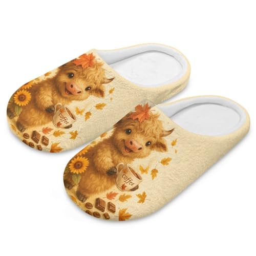 Slippers for Women Men Comfy Soft Bedroom Slippers Winter Warm House Shoes Closed Toe Footwear for Home Indoor