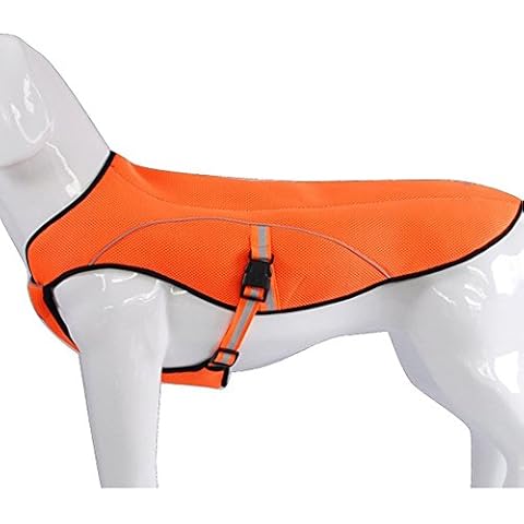 smartelf Dog Cooling Vest with Adjustable Strap - Dog Hunting Vest Reflective Dog Vest Dog Safety Jacket Cooling Shirt for Summer,Swamp Cooler Vest for Large Dogs Cover