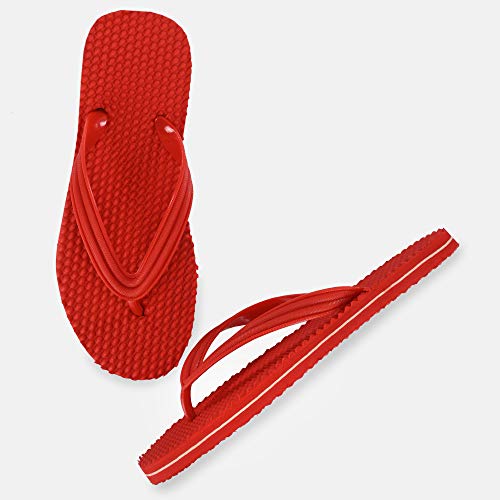 Image of Solefit Men's Red Slippers-7 UK (41 EU) (SLFT-0083)