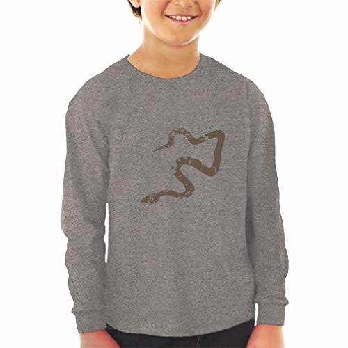 Kids Long Sleeve T Shirt Snake Shadow Animals Funny Cotton Boy & Girl Clothes Funny Graphic Tee Royal Blue Design Only 5 6T2