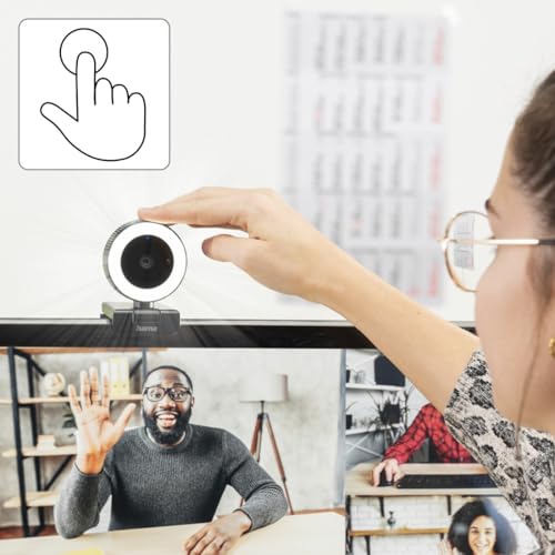 Webcam PC QHD 2K Hama C-850 Pro avec micro intégré et cache objectif noir