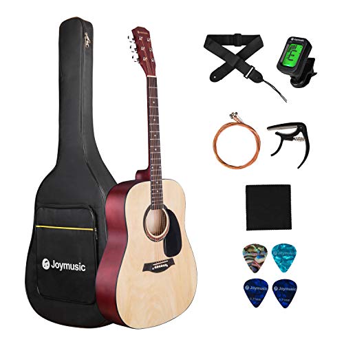 Joymusic 41" Acoustic Guitar Kit,Natural,Matt (Joy-201K,Na) #TOP24