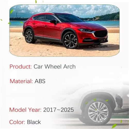 Guardabarros para Mazda CX-4 2017-2025: arcos de rueda con ajuste preciso y panel protector 2