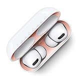 elago Dust Guard Compatible with AirPods Pro (1&2) - Anti-Dust Film, Protects from Iron/Metal Dust (1 Set, Rose Gold) [US Patent Registered]